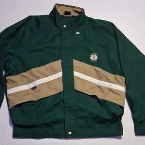 Totes Green and Tan Men's Windbreaker